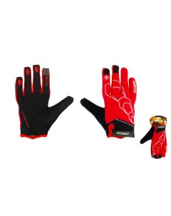 Перчатки nw мужские XXL полноразмерные гелевые вставки лайкра черно красные Trix