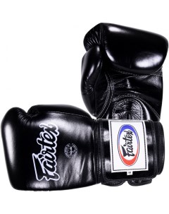 Боксерские перчатки натуральная кожа BGV 5 Black черные 16 унций Fairtex