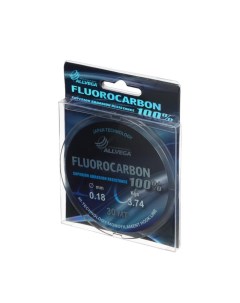 Леска монофильная FX Fluorocarbon 100 30м 0 18мм 3 74кг флюорокарбон 100 Allvega