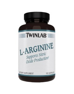 Аминокислота аргинин L Arginine 100 caps для сжигания жира Twinlab