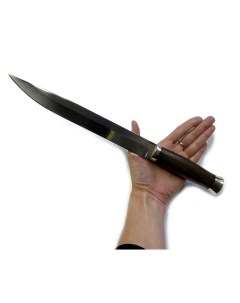 Большой нож Фараон сталь Х12МФ рукоятка венге литье мельхиор Semin