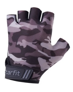 Перчатки для фитнеса WG 101 серый камуфляж Starfit