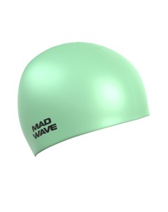 Шапочка для плавания Pastel Silicone Solid green Mad wave