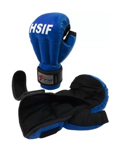 Перчатки для рукопашного боя Fight 1 HSIF С4ИХ HSIF синие M 12 ун Рэй-спорт