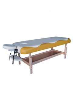 Массажный стол стационарный Nirvana Superior beige orange Dfc