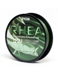 Плетеный шнур RHEA темно зеленый 120 м 0 203 мм 11 0 кг Ryobi