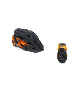 Шлем вело кросс кантри регулировка обхвата L 59 60см In Mold красно черный матовый Trix