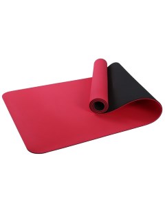 Коврик для фитнеса TPE red black 183 см 6 мм Larsen