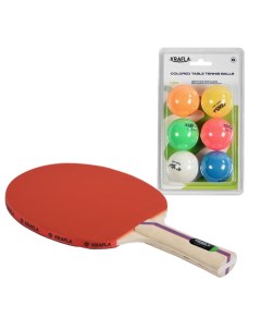 Набор для настольного тенниса ракетка 6 мячей Hobby Krafla