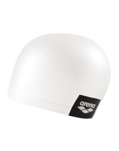 Шапочка для плавания Logo Moulded Cap арт 001912200 БЕЛЫЙ силикон Arena