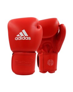 Перчатки боксерские Muay Thai Gloves 200 красно белые вес 12 унций Adidas