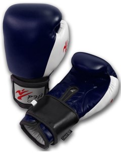 Перчатки боксёрские Панчер лБ54К синие 12 ун Рэй-спорт