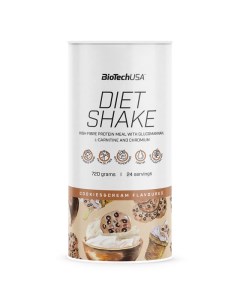 Белковый напиток без сахара с клетчаткой Diet Shake 720 г печенье крем Biotechusa