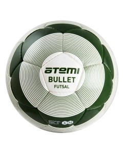 Мяч футбольный Bullet Futsal PU р 4 бело зеленый Atemi