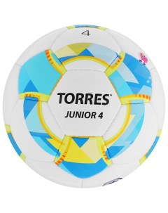 Мяч футбольный Junior 4 PU ручная сшивка 32 панели размер 4 359 г Torres