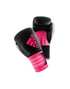 Боксерские перчатки Hybrid 100 Dynamic Fit черно розовые 8 унций Adidas