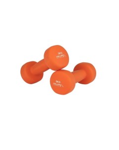 Неразборная гантель неопреновая Keller Fitness 1 x 3 кг оранжевый Kett-up