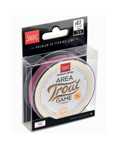 Леска плетеная Area Trout Game Braid 0 11 мм 75 м 5 9 кг pink Lucky john