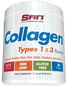 Коллаген для суставов Collagen 1 3 типа 201 гр Порошок San