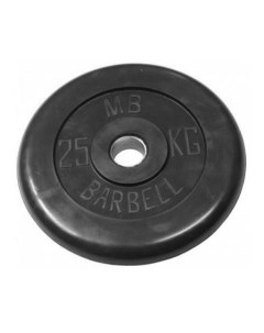 Диск для штанги Стандарт 25 кг 51 мм черный Mb barbell