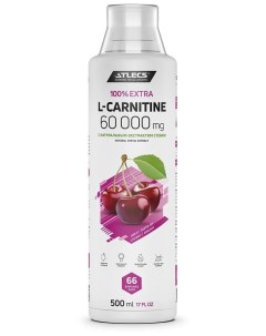 L carnitine 60000 mg 500 мл вишня Atlecs