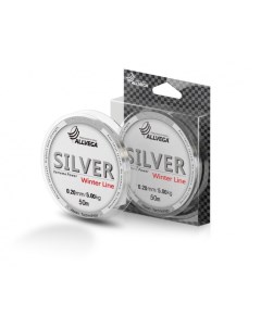 Леска монофильная Silver 50м 0 20мм 5 00кг серебристая Allvega