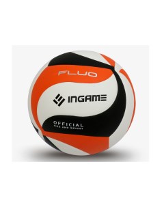 Мяч волейбольный FLUO черно бело оранжевый IVB 103 Ingame