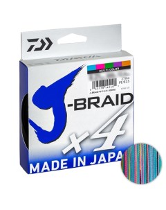 Шнур J Braid X4E 300м 0 33мм Multicolor Daiwa