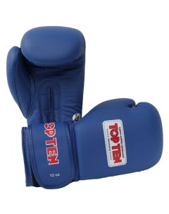 Боксерские перчатки Aiba TT синие 10 унций Top ten