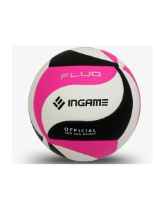 Мяч волейбольный FLUO черно бело розовый IVB 103 Ingame
