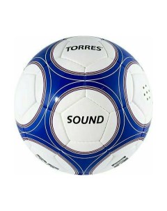 Футбольный мяч Sound 5 белый синий Torres