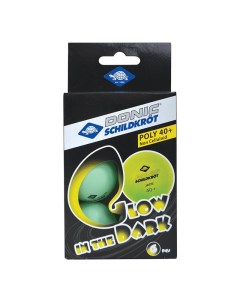 Мячи для настольного тенниса Glow In The Dark зеленый 6 шт Donic