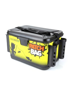 Сумка для снастей Patch Bag с держателями для спиннингов черно желтая 96803 Yoshi onyx