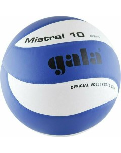 Мяч волейбольный Mistral 10 арт BV5661S р 5 синт кожа ПУ клееный бут камера Gala