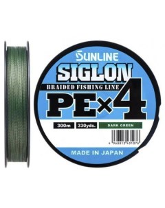 Шнур Siglon PEx4 DarkGreen 0 6 10lb 150м 4 5 кг Sunline
