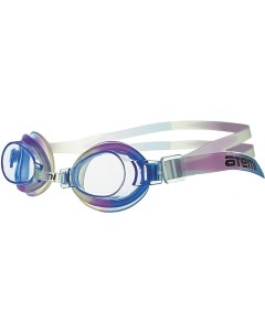 Очки для плавания S306 белые голубые сиреневые Atemi