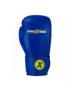 Боксерские перчатки синтетическая кожа синие 12 унций Proxima