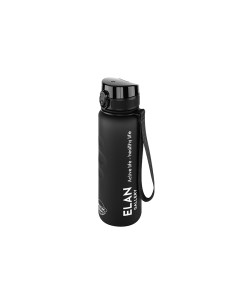Бутылка для воды Style Matte 1000 мл 7 8х7 8х28 5 см углубления черная Elan gallery