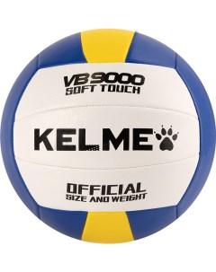 Мяч волейбольный размер 5 синтетическая кожа синий белый желтый Kelme