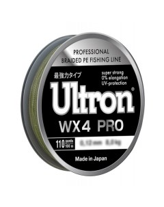 Плетеный шнур WX4 Pro 0 15 мм 10 0 кг 100м хаки Ultron