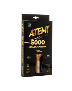 Ракетка для настольного тенниса PRO 5000 AN анатомическая ручка 6 звезд Atemi