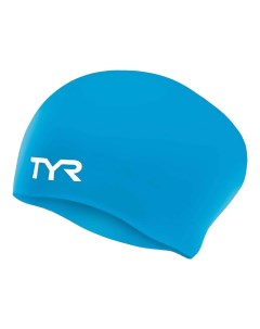 Шапочка для плавания Long Hair Wrinkle Free Silicone Cap 420 blue Tyr