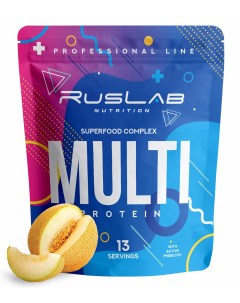 Многокомпонентный протеин Multi Protein Superfood Complex 416гр вкус дыня Ruslabnutrition