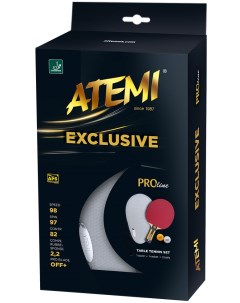 Набор для настольного тенниса Exclusive 1 ракетка 2 мяча чехол Atemi