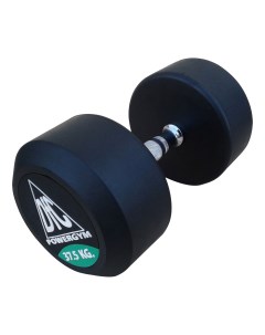 Неразборные гантели обрезиненные Powergym DB002 2 x 37 5 кг черный Dfc