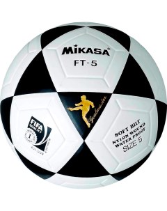 Футбольный мяч FT 5 white black Mikasa