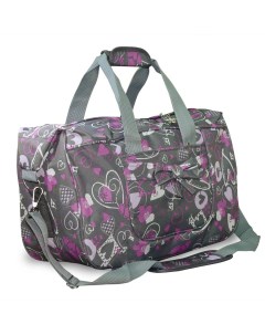 Спортивная сумка 5987 серая фиолетовая Polar