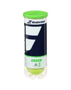 Мяч теннисный детский Green арт 501066 уп 3 шт войлок шерсть нат резина Babolat