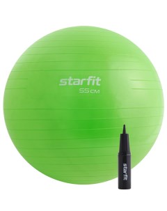 Фитбол GB 109 55 см 900 р антивзрыв с ручным насосом зеленый Starfit