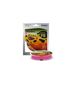 Шнур Trout PE 100m розовый fluo 0 3 0 09mm 2 5kg Benkei